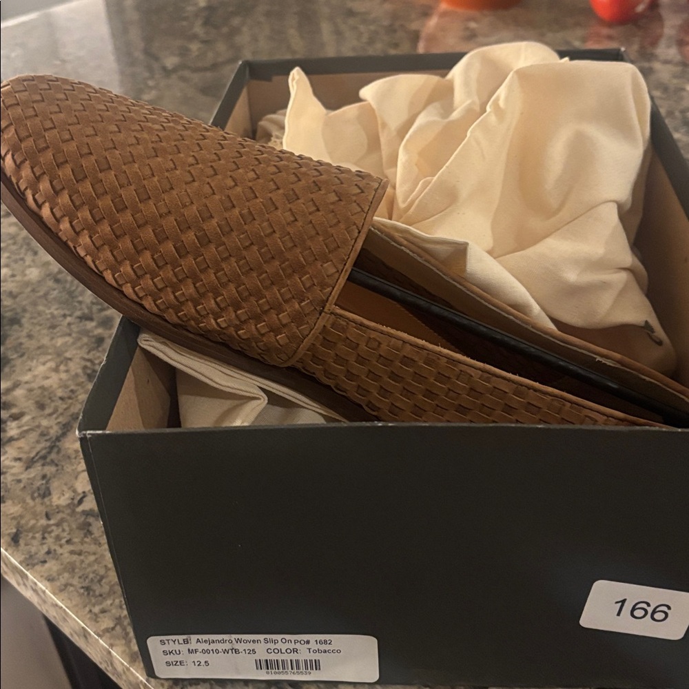 NWB Men’s Nisolo Woven Brown Loafers Slip On. Size 12.5 - Picture 5 of 5